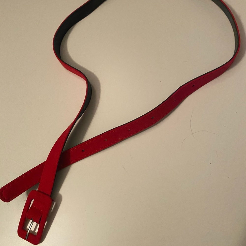 Skinny Red Belt